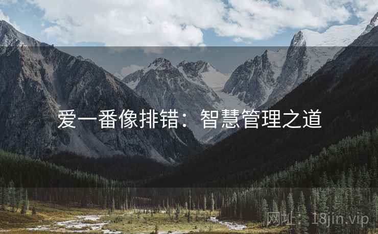 爱一番像排错:智慧管理之道 爱一番像排错:智慧管理之道